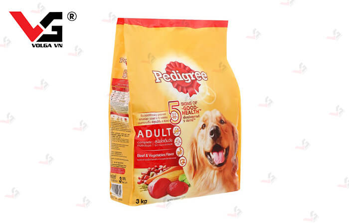 Túi thức ăn cho chó kiểu túi xếp hông - Volgaplastic túi thức ăn cho chó, túi thức ăn cho mèo
