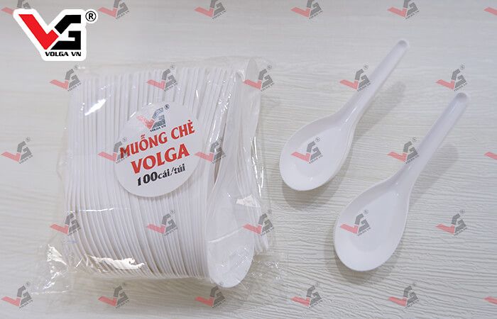 Muỗng nhựa ăn chè dùng một lần thương hiệu Volga VN - Volgaplastic