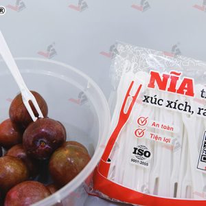Nĩa nhựa ăn trái cây thương hiệu Volga VN - Volgaplastic